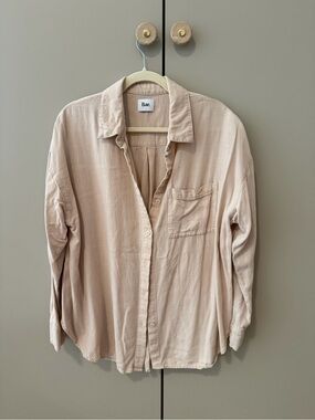 Bae. Button-Up Shirt in Almond